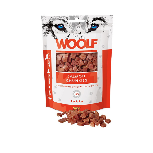 Dados de salmón para perros y gatos de Woolf