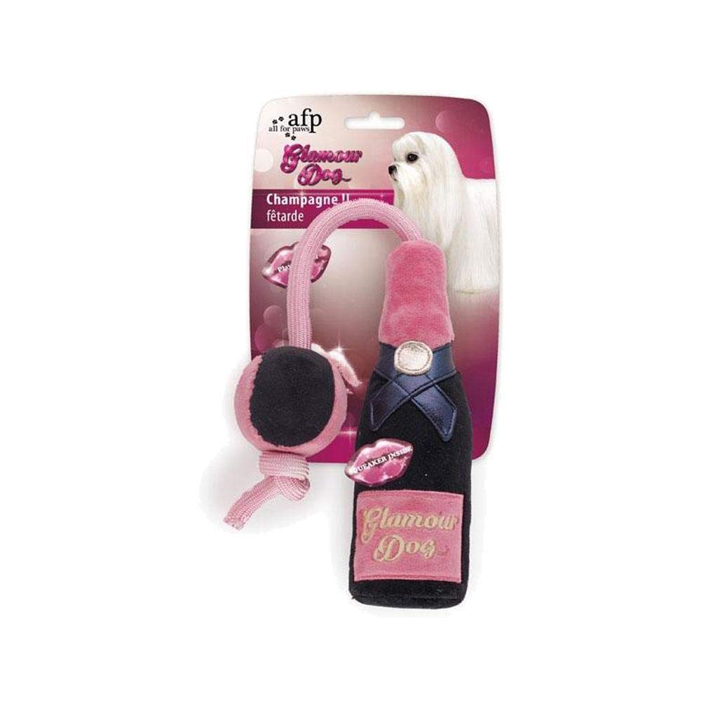 Botella de champán de peluche de All For Paws