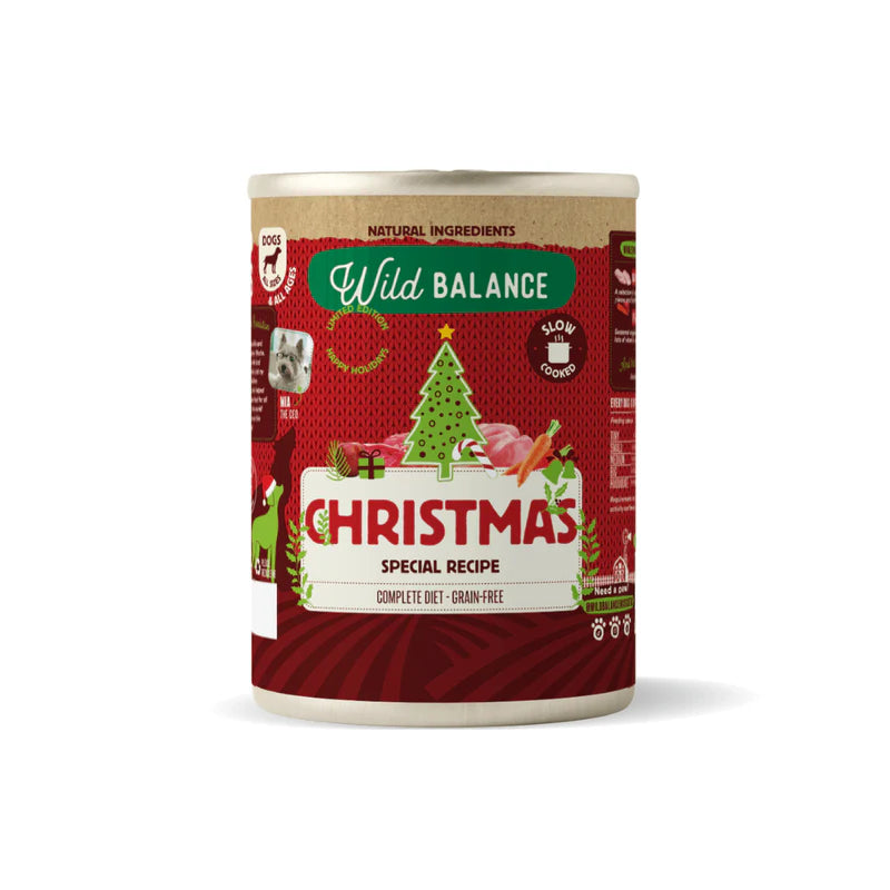 Lata de Comida Cocinada para Perros Receta de  Navidad de de Wild Balance