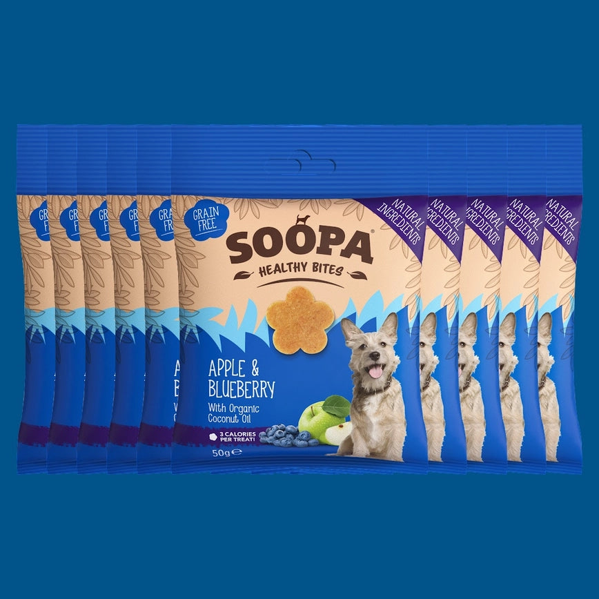 Galletas para perros de manzana y arándanos de Soopa