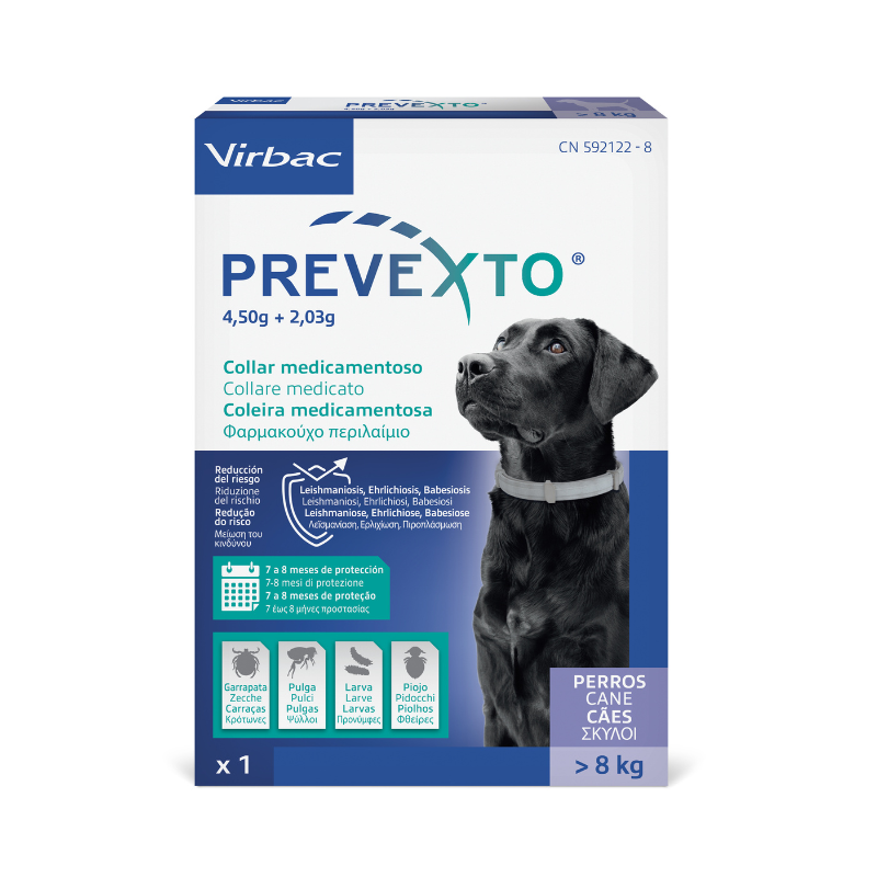 Collar antiparasitario Prevexto de Virbac