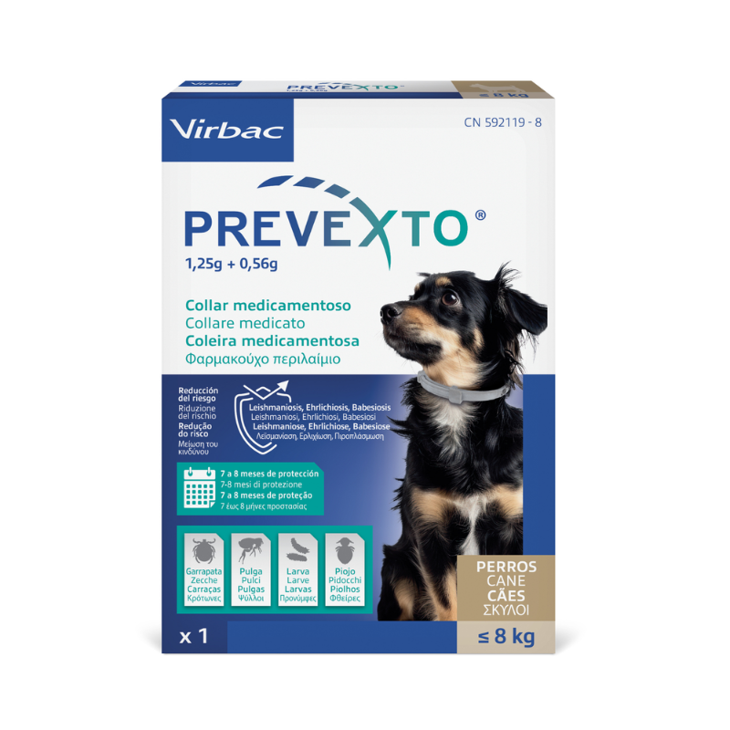 Collar antiparasitario Prevexto de Virbac