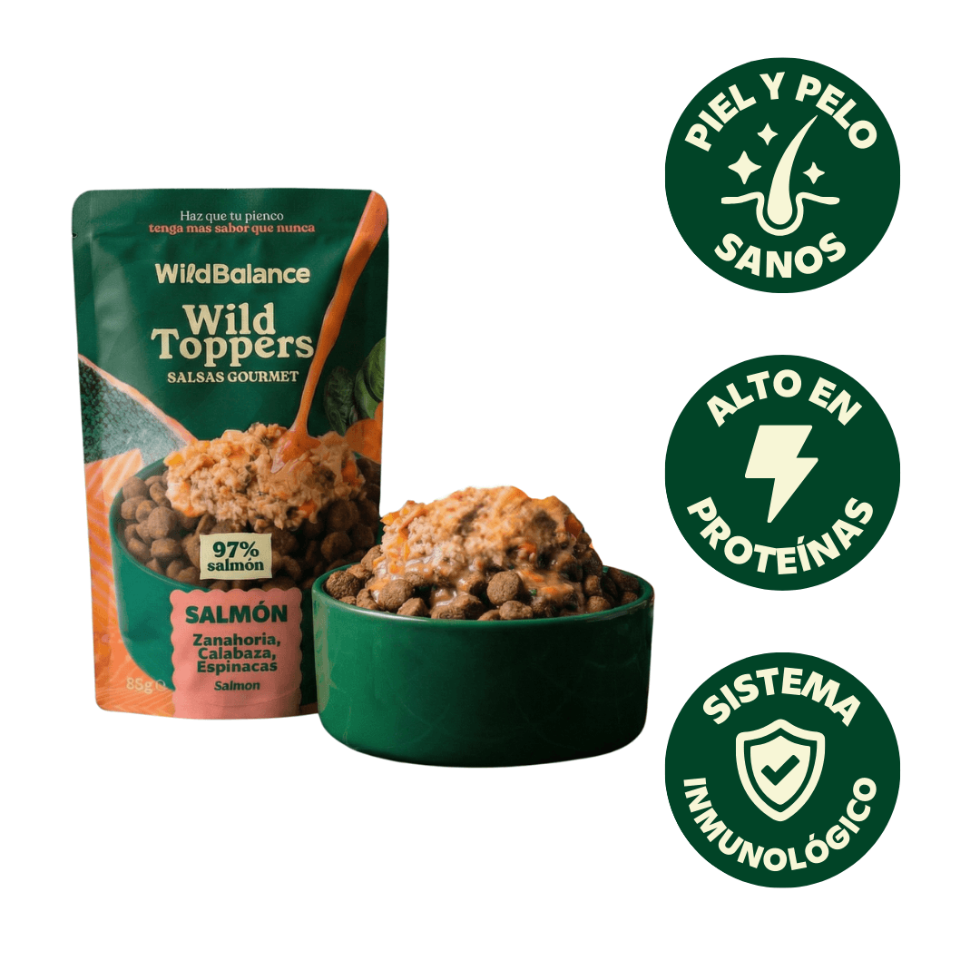 Topper de salmón y verduras de Wild Balance