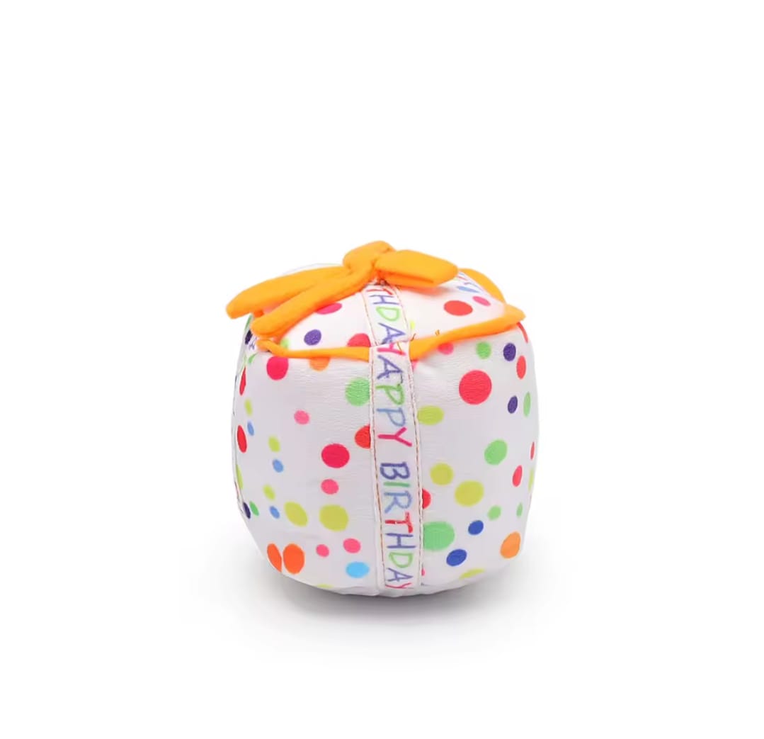 Juguete en forma de regalo de cumpleaños