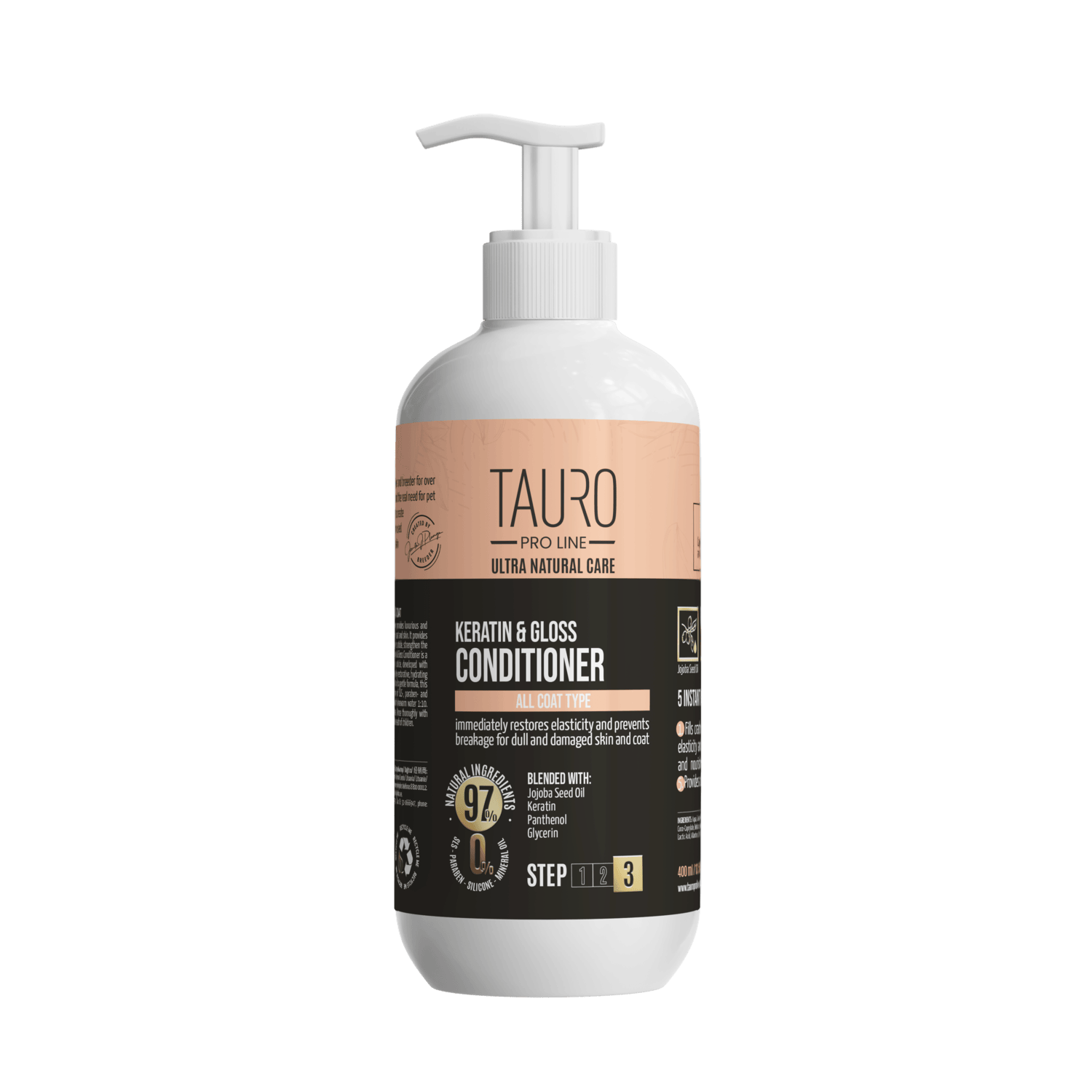 Acondicionador Keratin & Gloss de Tauro Pro Line